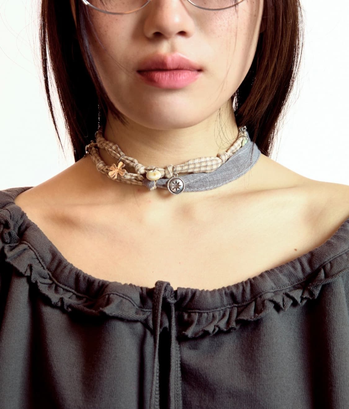 코이세이오 로우 패브릭 네크리스 상품이미지2