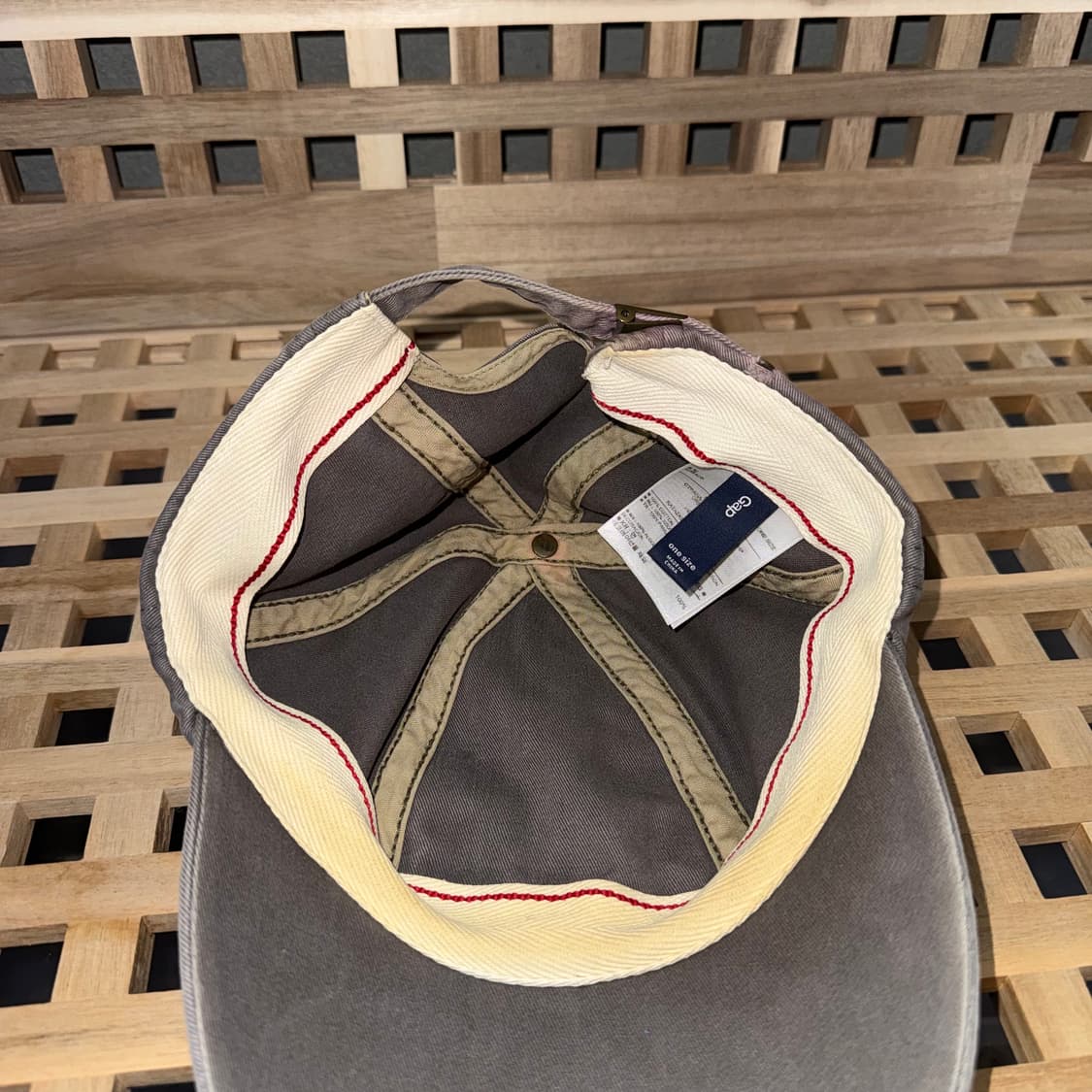 갭 GAP 아플리케 베이지 캡 상품이미지6