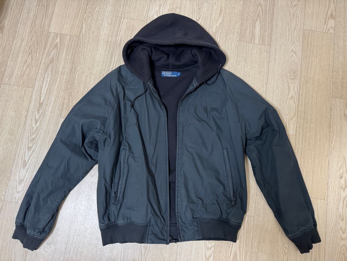 [L] 폴로 랄프로렌 빈티지 후드 블루종 자켓 상품이미지1