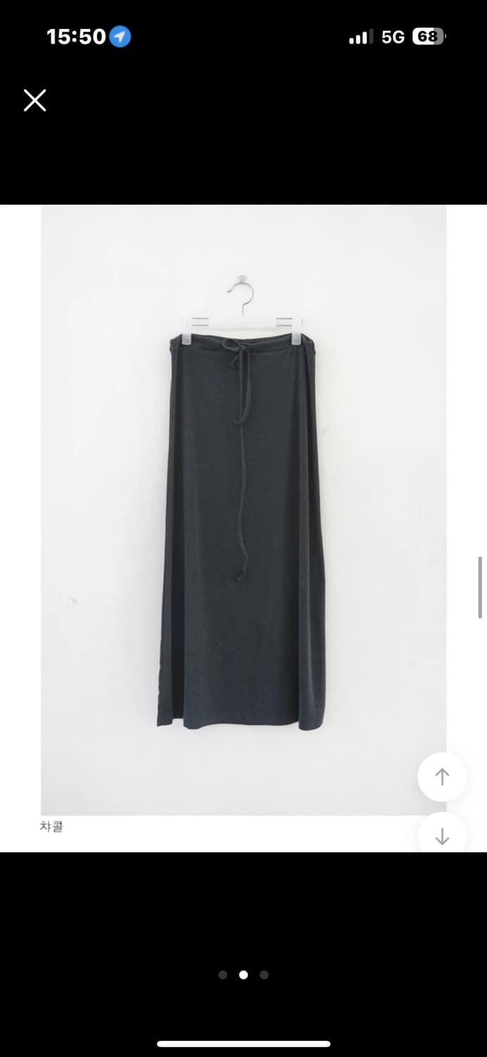 에프터먼데이 maxi jersey sk 차콜 새상품 상품이미지2