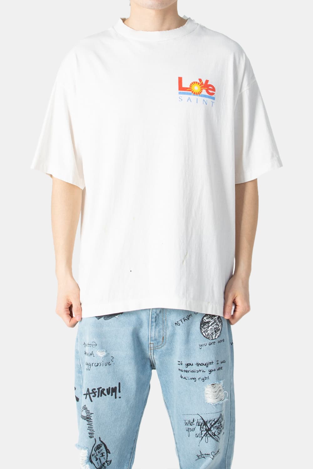 세인트미카엘 러브 티셔츠 XL 상품이미지1