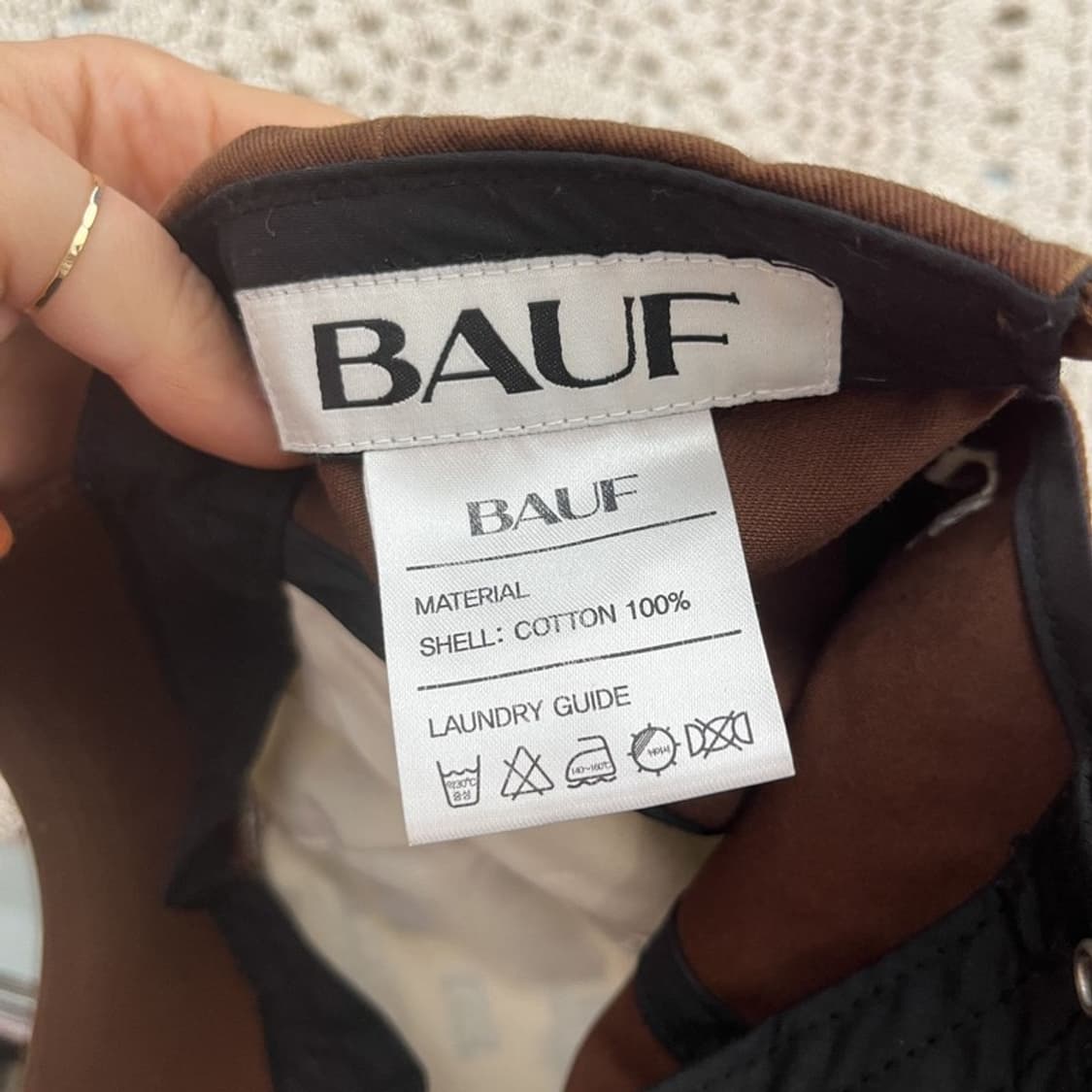 BAUF 바우프 캐주얼 Y2K 빈티지 자수패치 볼캡 C10205 상품이미지4