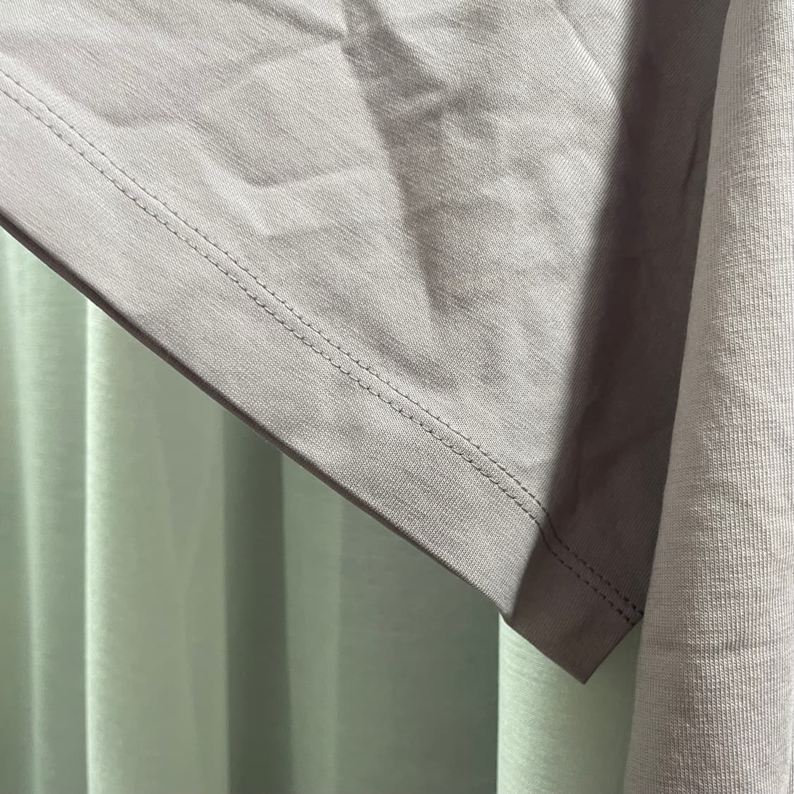 이얼즈어고/ 슬로건 반팔 티셔츠 라벤더/ L 상품이미지5