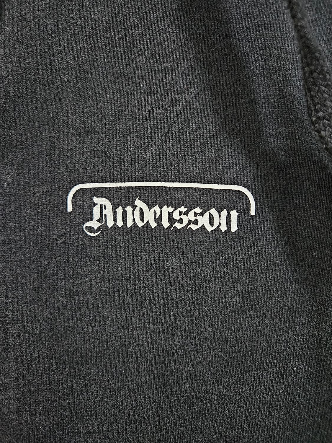 앤더슨벨 월드투어 후드티 블랙 L 상품이미지4