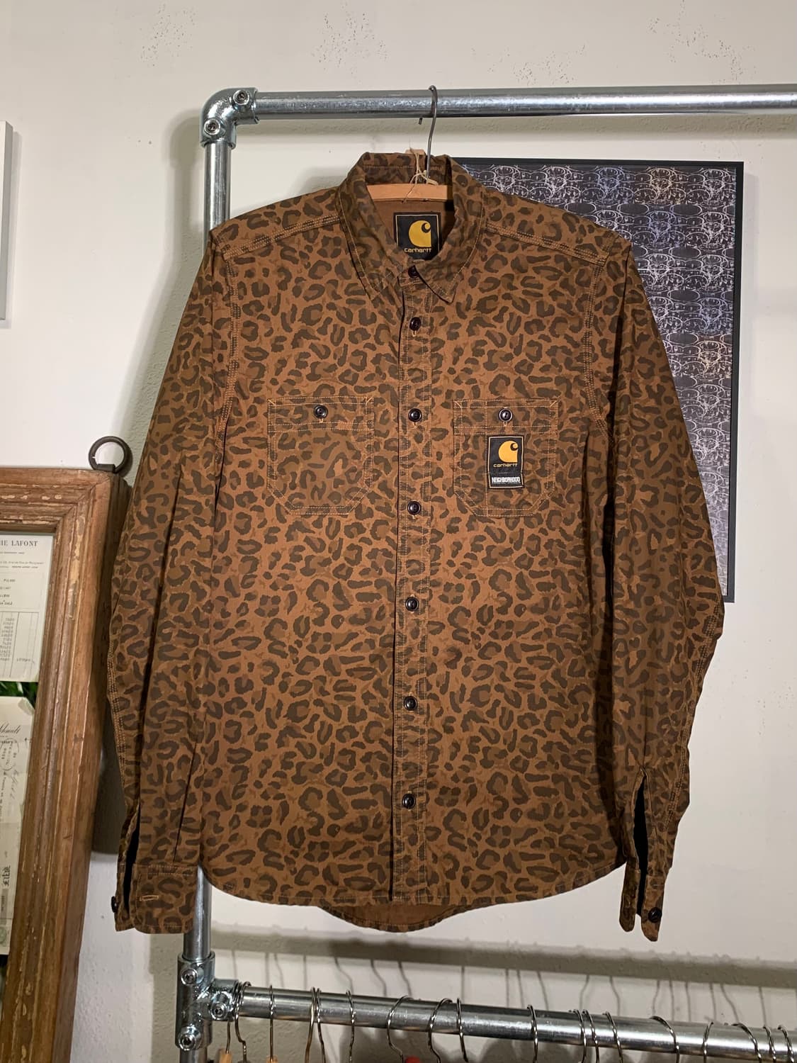 네이버후드 칼하트 레오파드 셔츠 상품이미지1