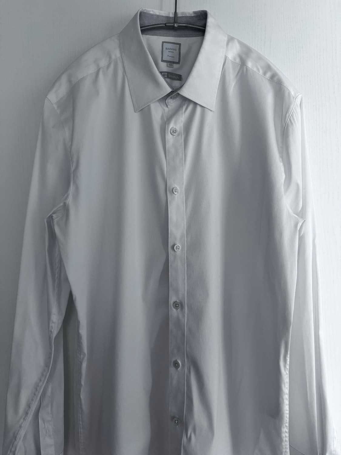 BASSO HOMME 프리미엄 셔츠 100 (화이트) 상품이미지1