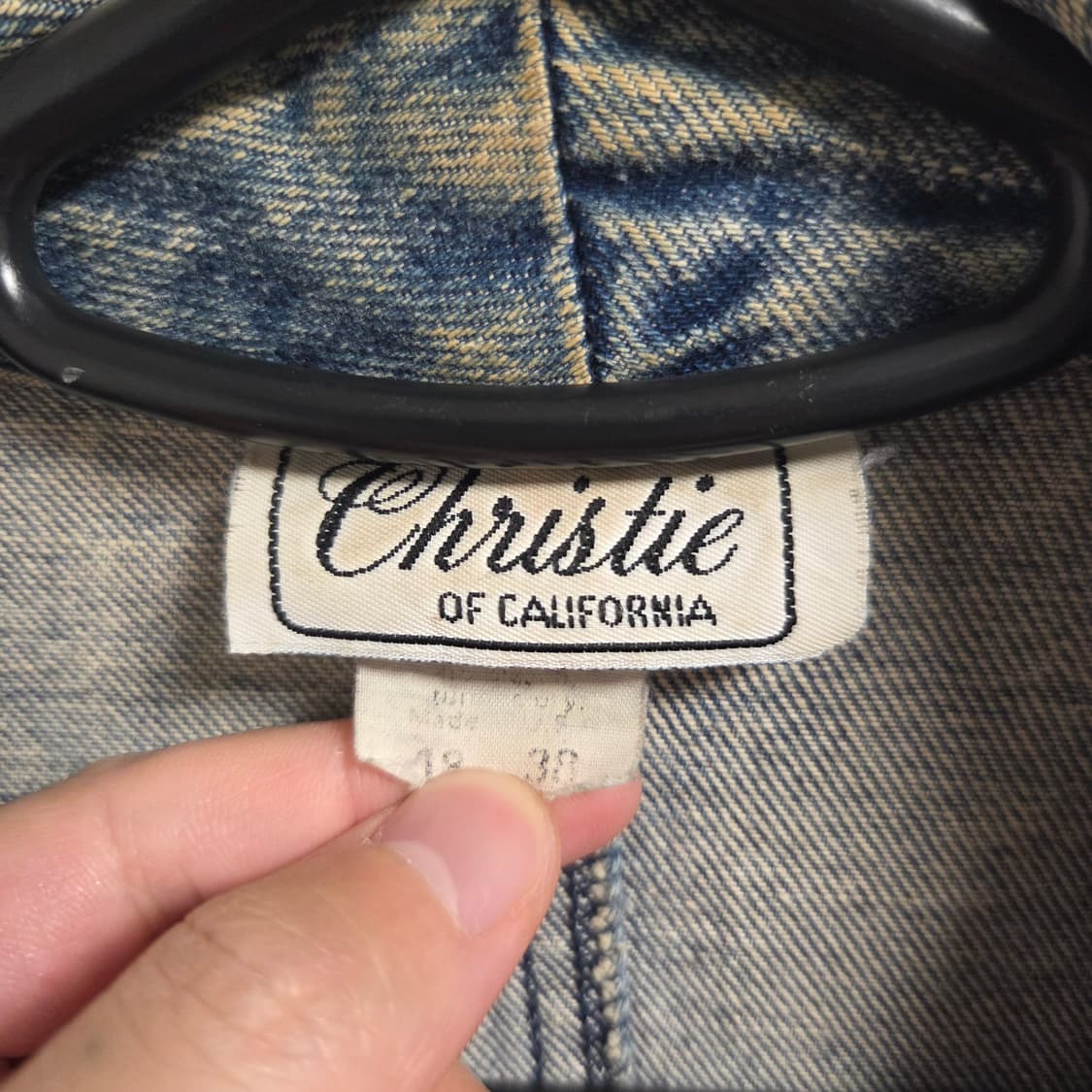 90s Made in USA 데님자켓 코트 L-XL(100-105) 상품이미지3