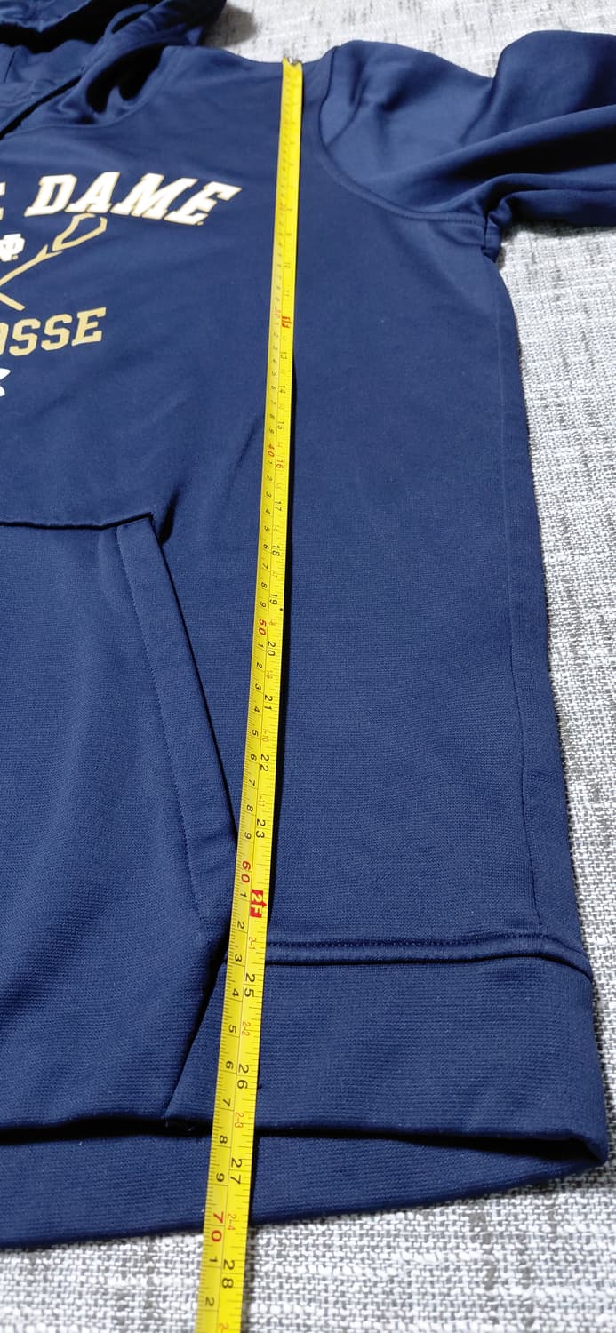 언더아머 Notre Dame 기모 후드티 L 네이비 상품이미지9