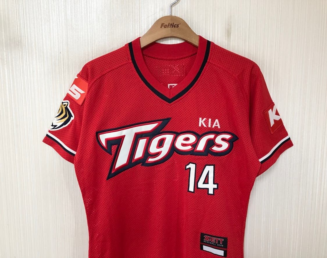 KBO 제트ZETT 기아타이거즈 올드어센틱 원정유니폼 90 #14 박경태 상품이미지2