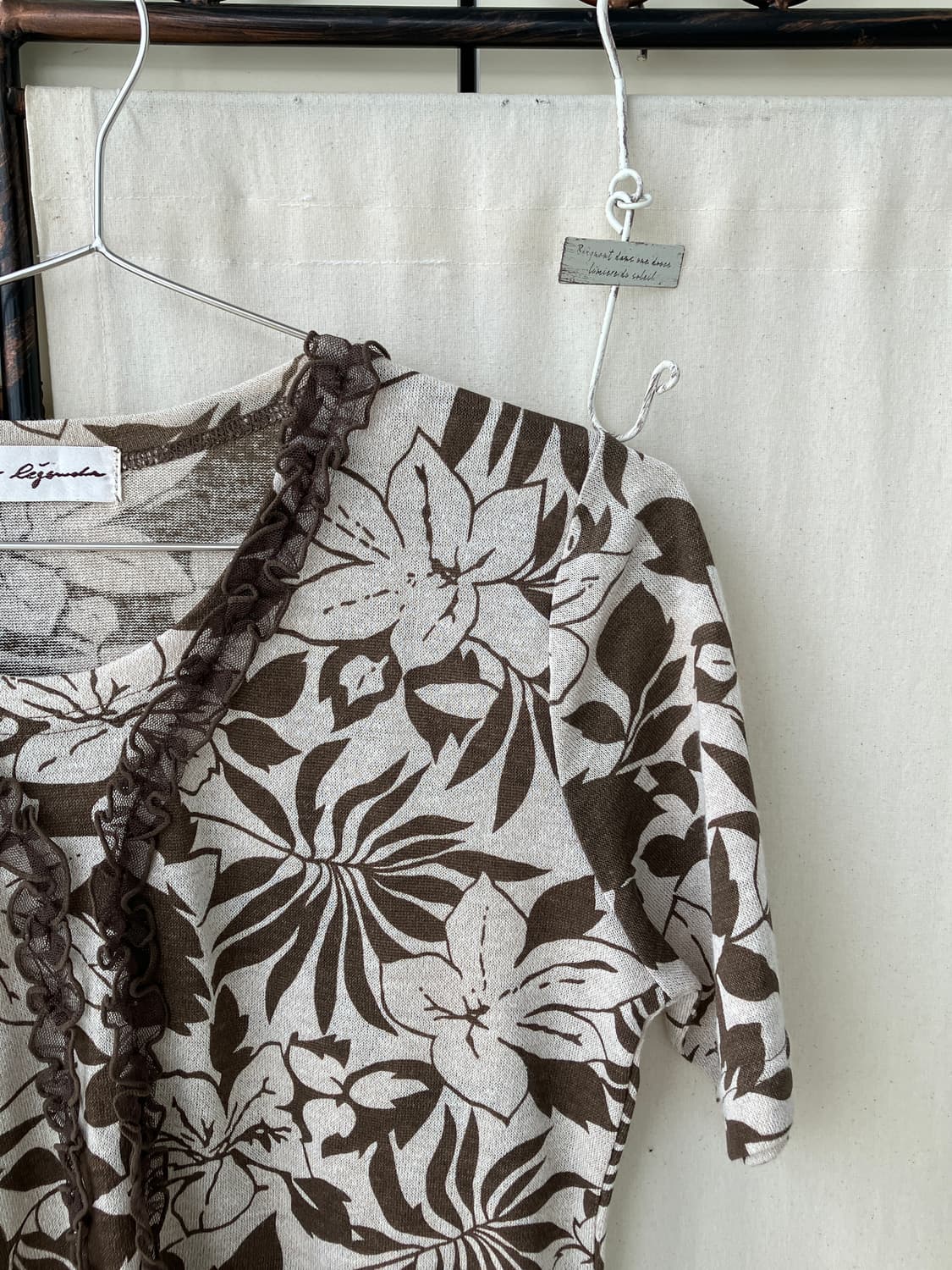 flower pattern lace oriental blouse 상품이미지8