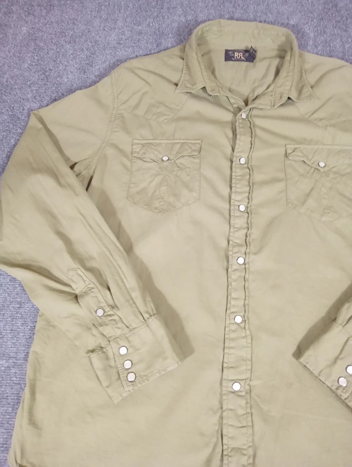 RRL 더블알엘 코튼 트윌 웨스턴 셔츠 상품이미지2