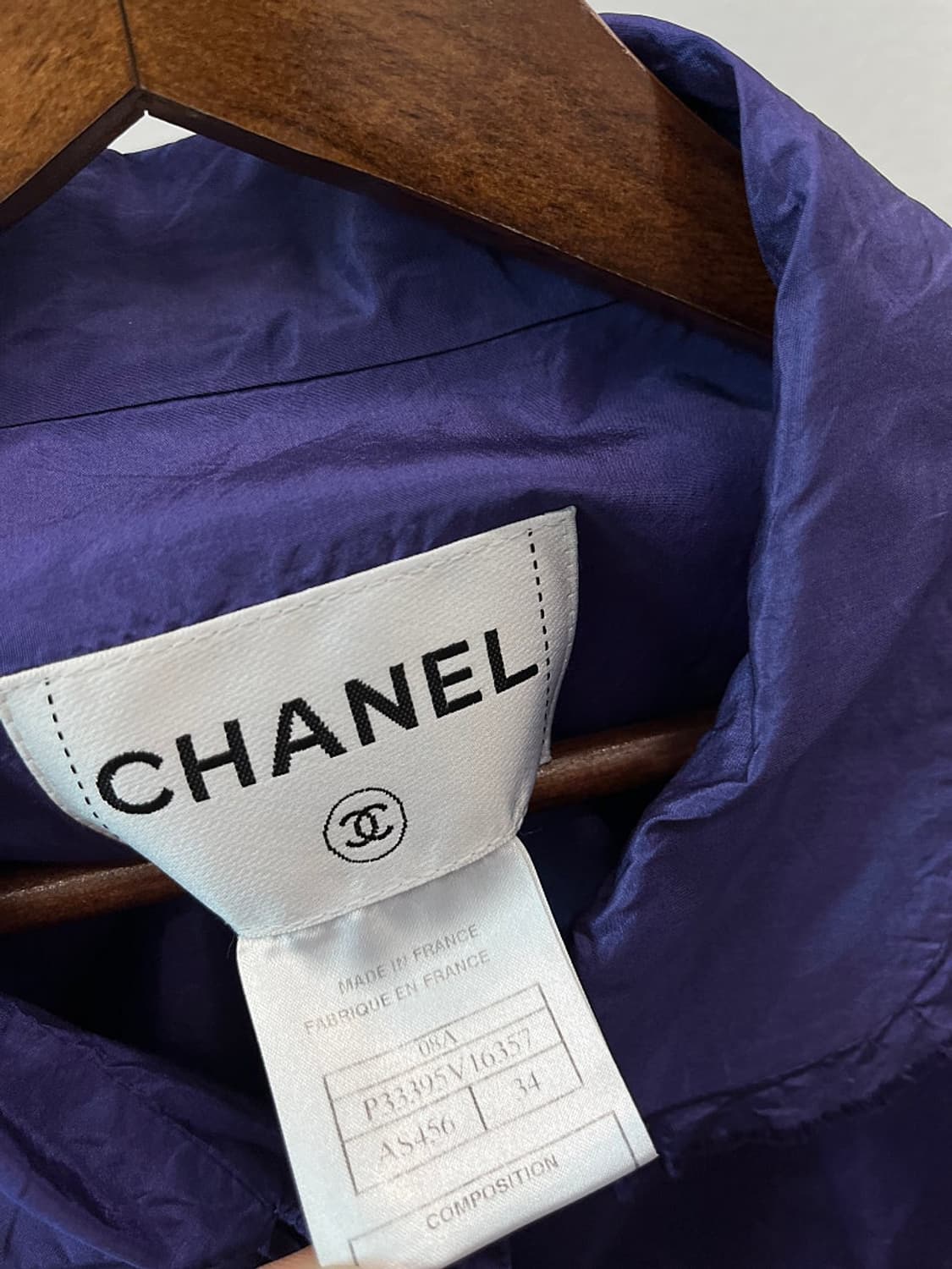 여) 샤넬 실크 카라롱자켓 상품이미지5