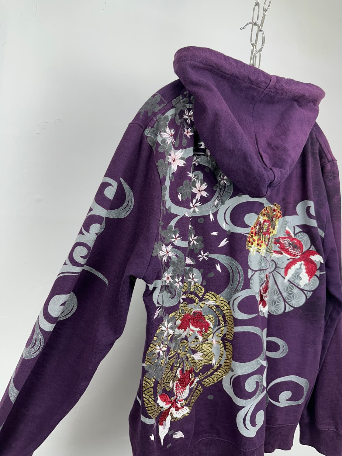 Oriental embroidered printing hood zip u 상품이미지9