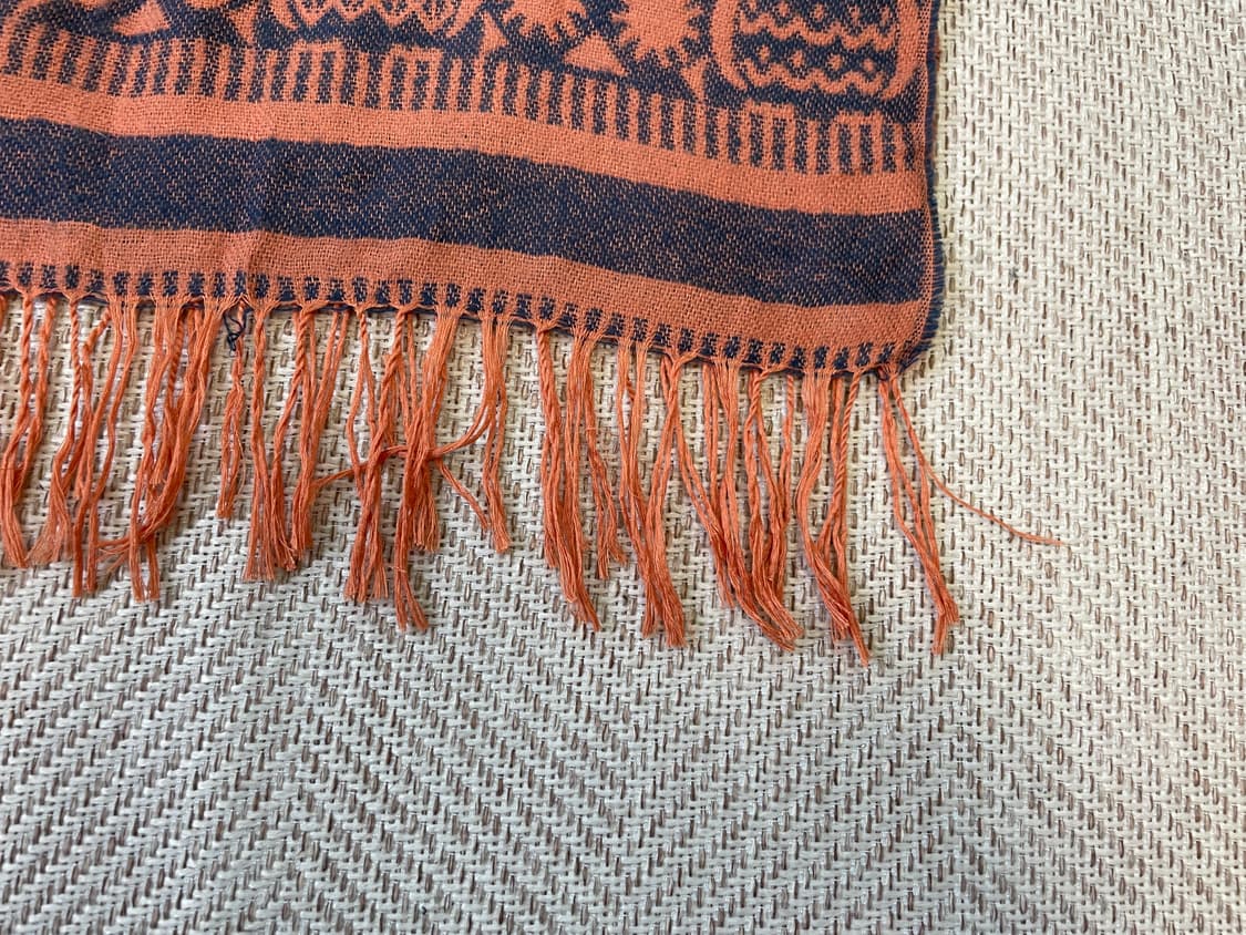 빈티지 포크로어 패턴 블랭킷 상품이미지3