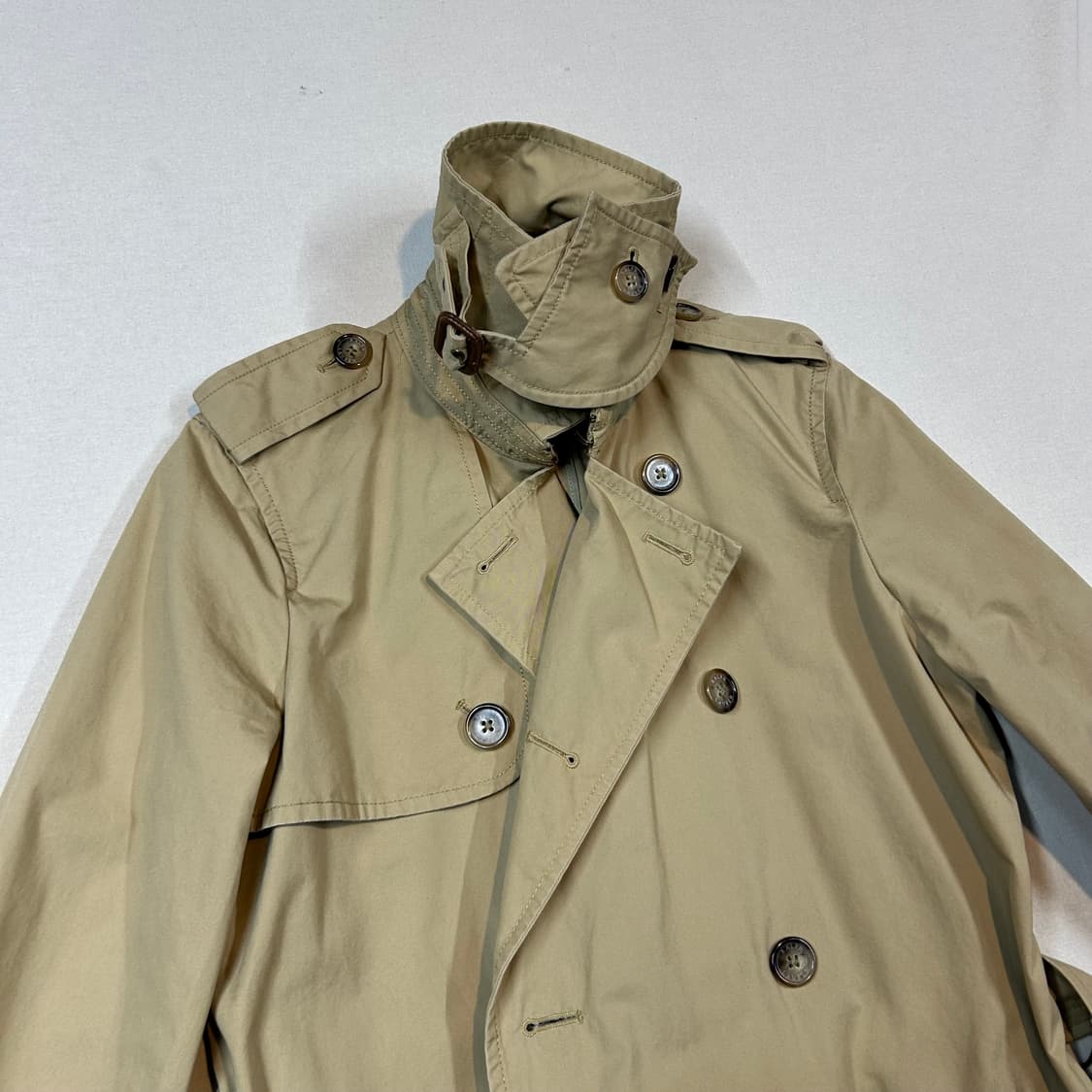 여S) 폴로 랄프로렌 베이지 벨티드 트렌치코트 상품이미지2