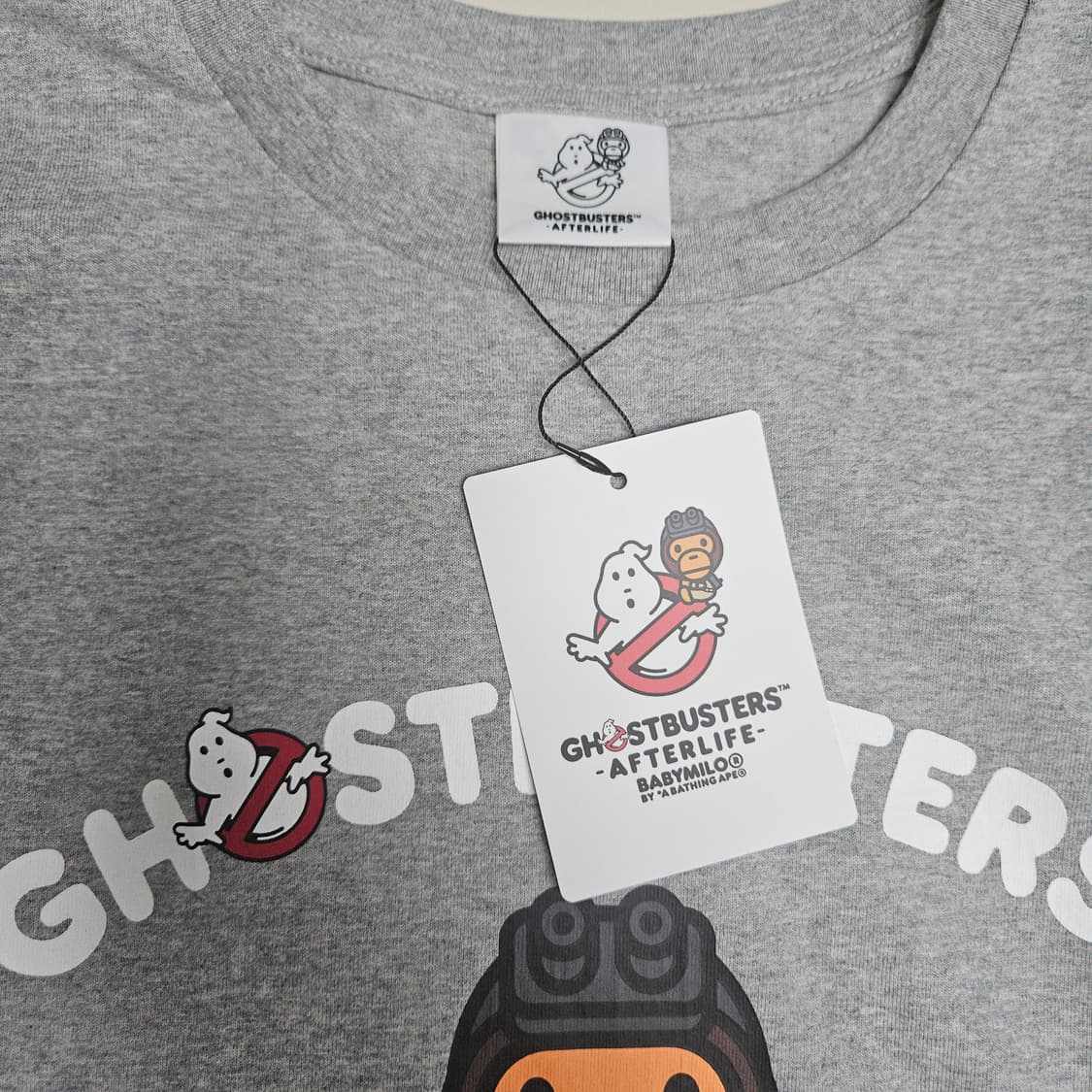 (새상품) 베이프 x 고스트버스터즈  마일로 롱슬리브 (그레이/2XL) 상품이미지3