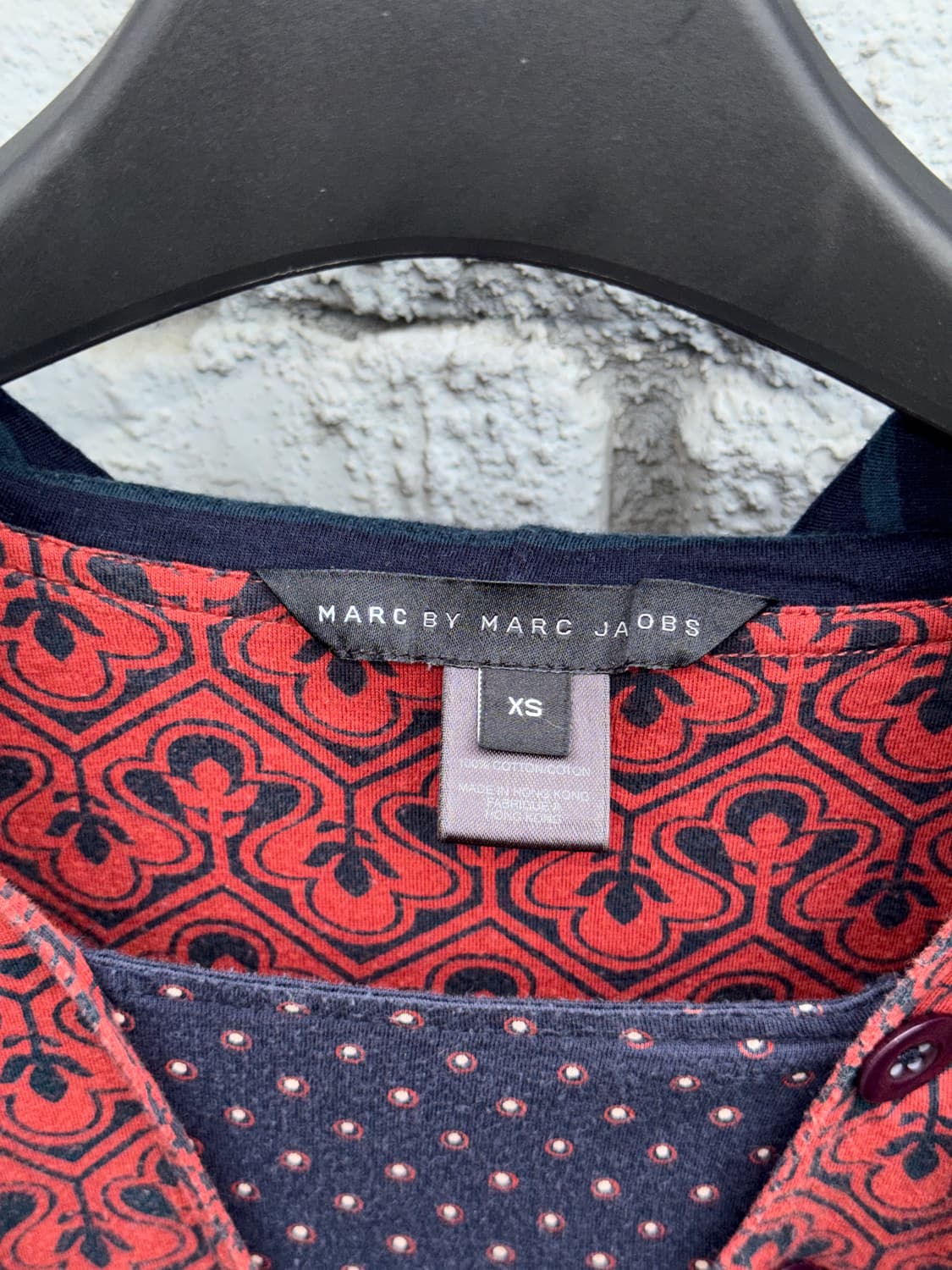 Marc by marc jacobs 마크제이콥스 패턴 반팔 후디(xs) 상품이미지2
