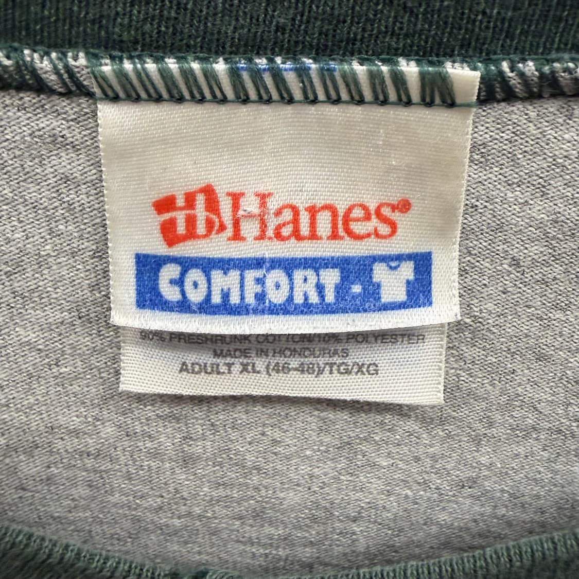 Hanes 헤인즈 빈티지 괌 배색 반팔 티셔츠 XL 상품이미지7