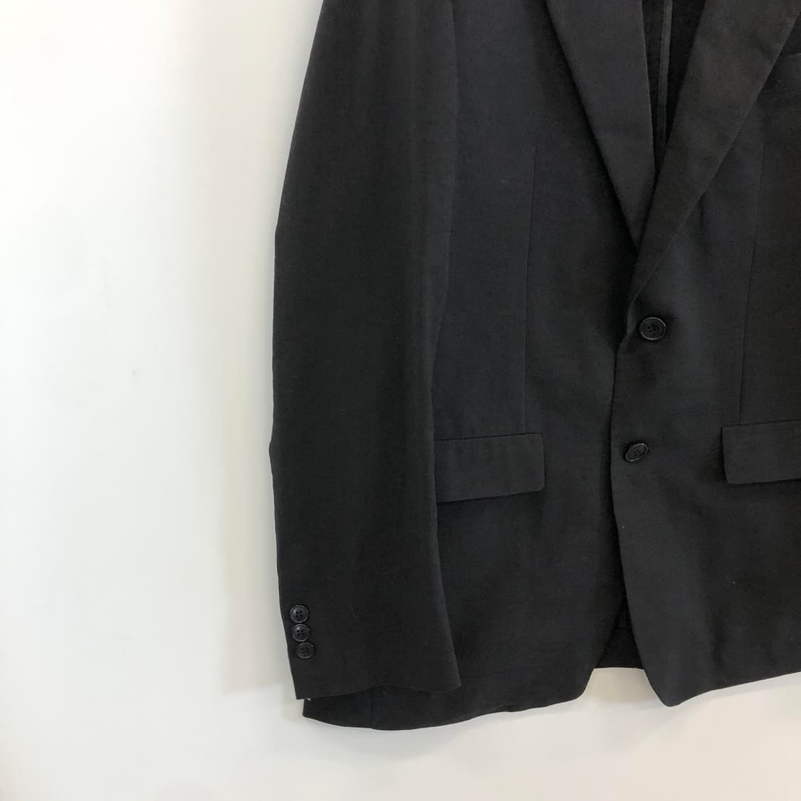 지오지아 코튼혼방 경량 블랙자켓 100 상품이미지2