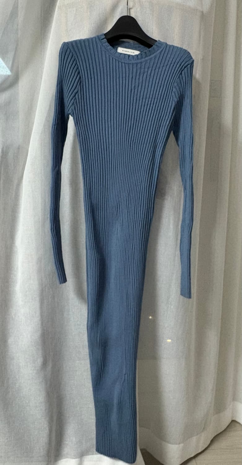 매그놀리아 골지 롱 원피스 소라 상품이미지1