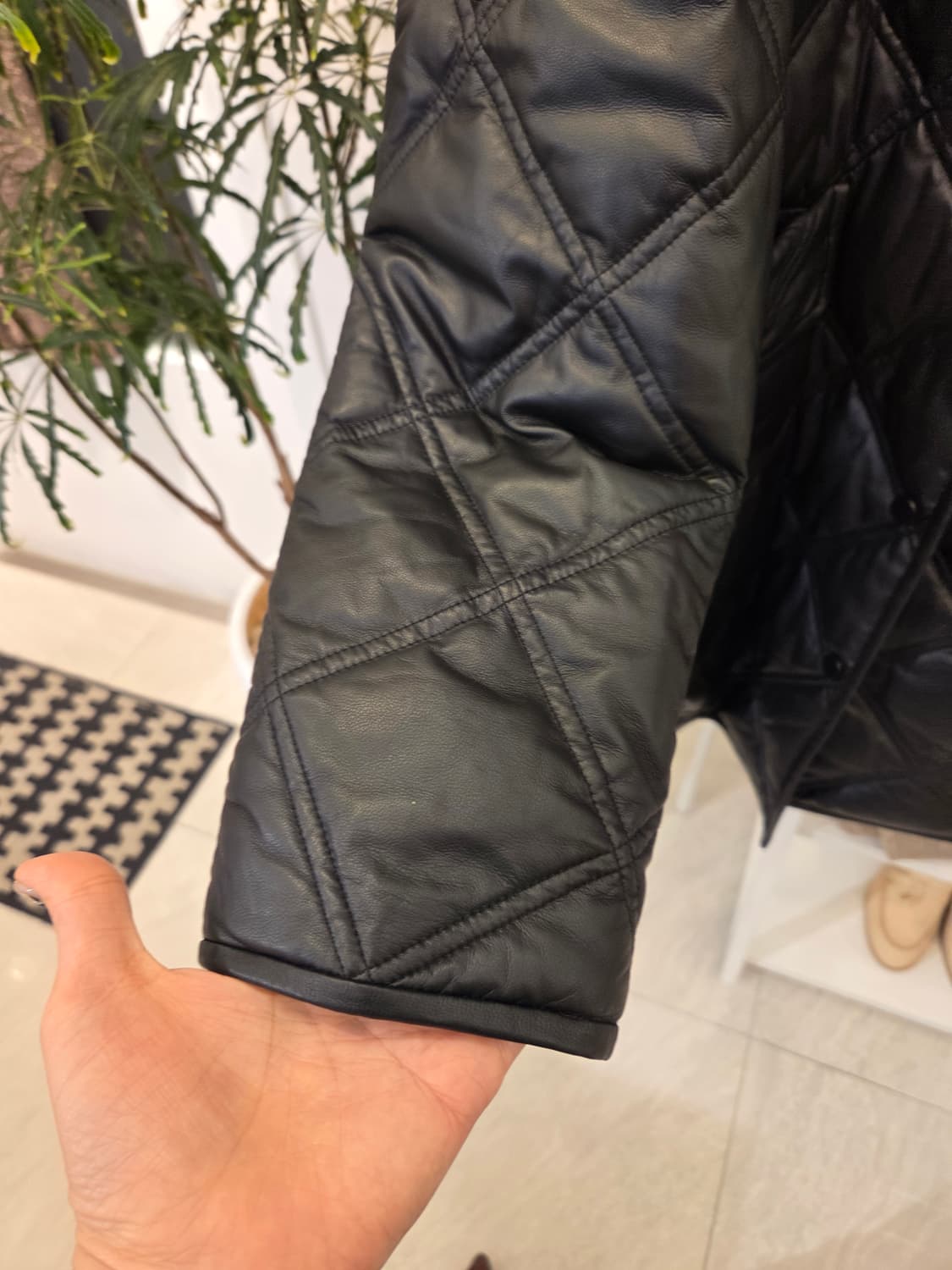 LBL 양가죽 퀼팅 (구스) 코트 상품이미지5