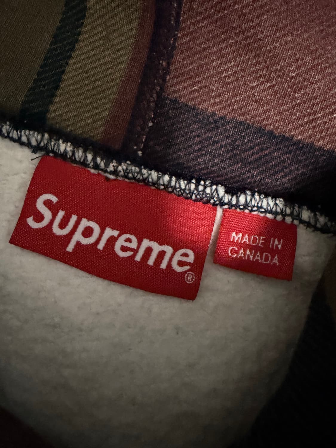 [XL] supreme 14fw Arc logo plaid hoodie 상품이미지3