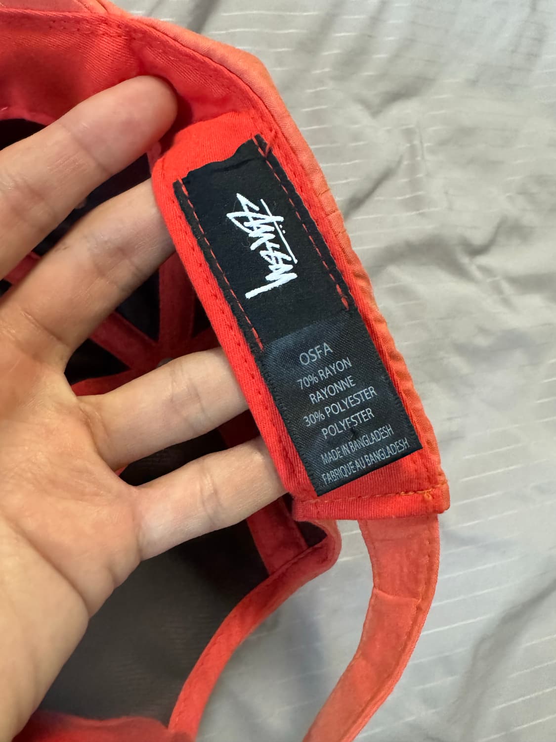 스투시 볼캡 나일론 살몬색 상품이미지2