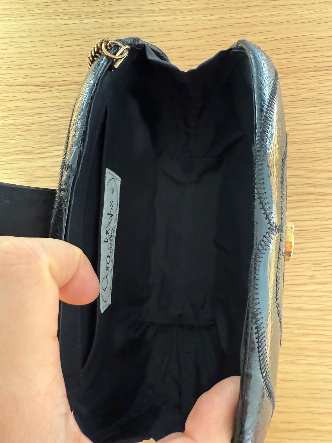 Cora Jacobs 빈티지 레더 프레임백 상품이미지6