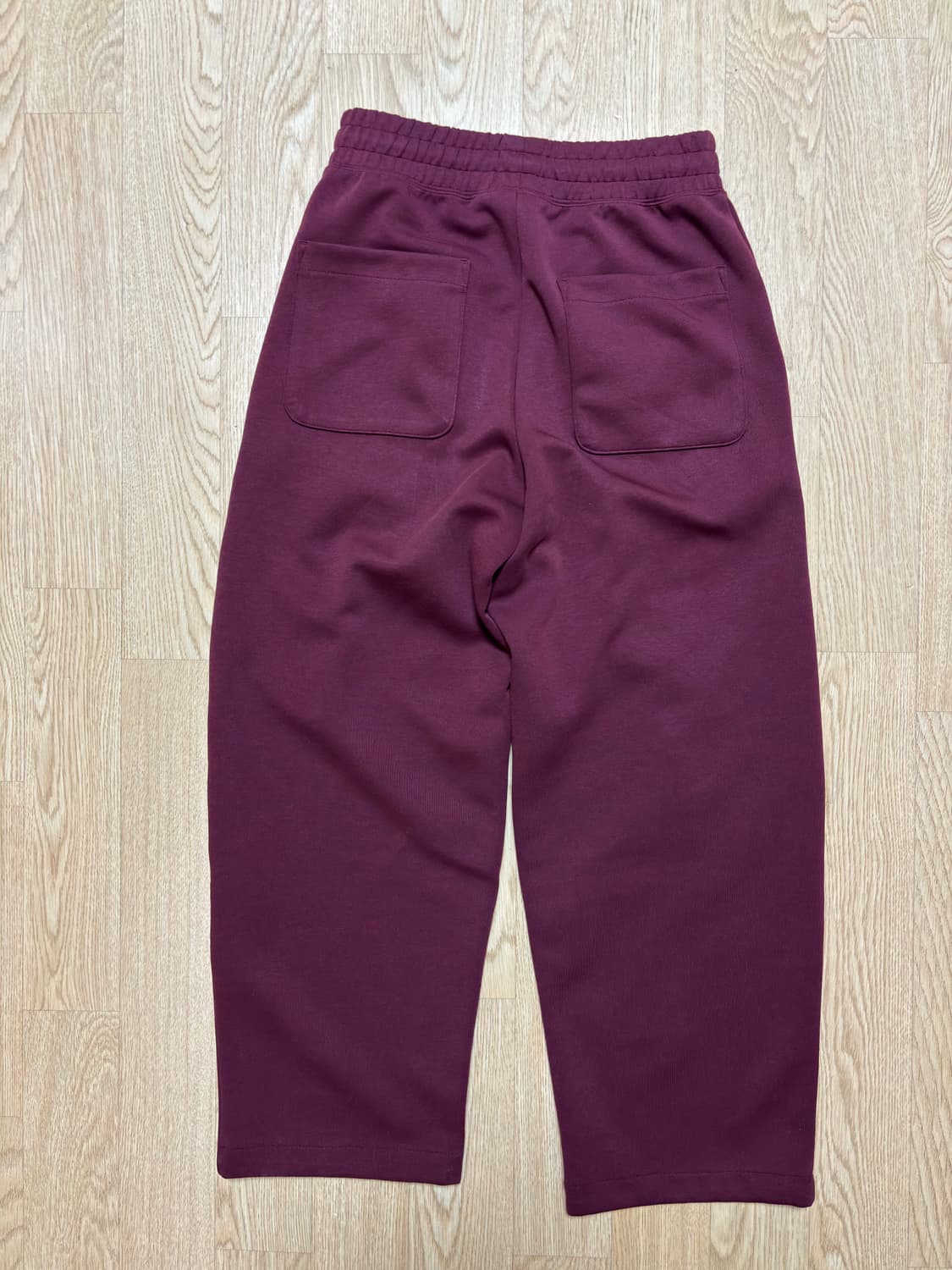 [S] 유니클로c 스웨트 와이드팬츠 와인 상품이미지3