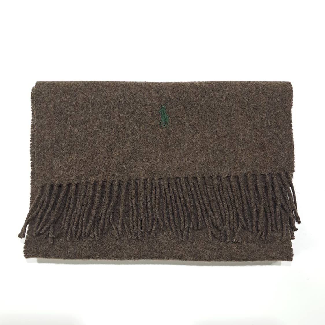 MX409 폴로 스코틀랜드판 램스울 그린포니 브라운 머플러 목도리 상품이미지7