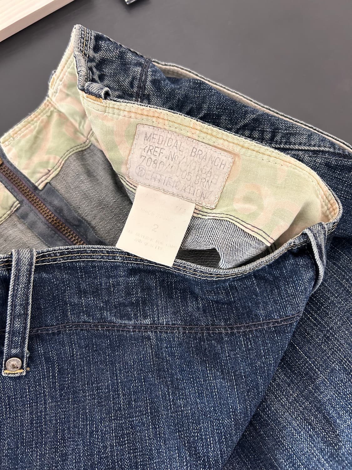 Medical branch detail denim skirt 상품이미지6