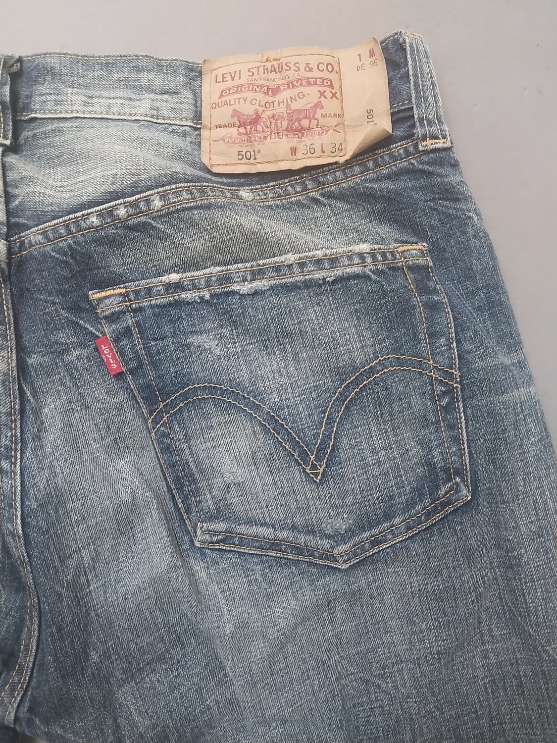 [36] 리바이스 501 00s 데미지 오리지널진 청바지 상품이미지9
