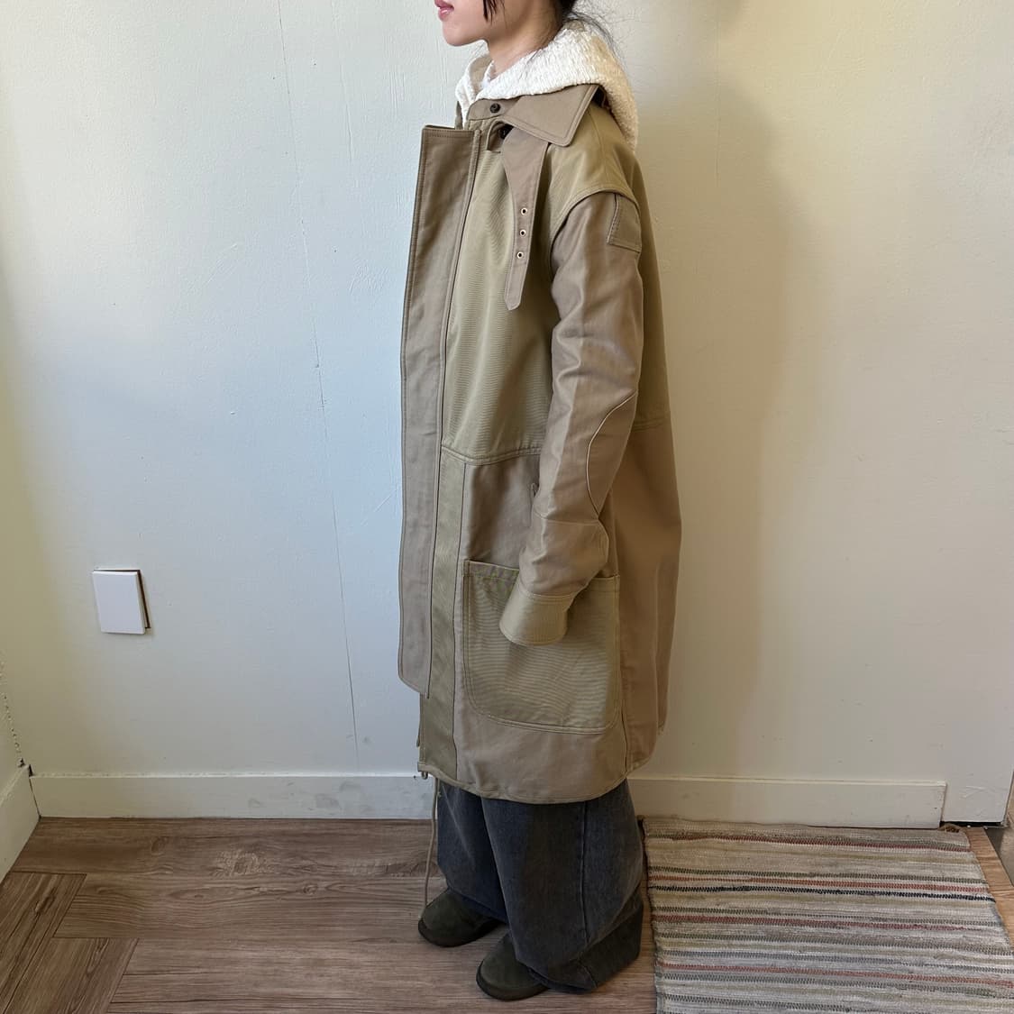 셀린느 패치워크 트렌치 코트 상품이미지2