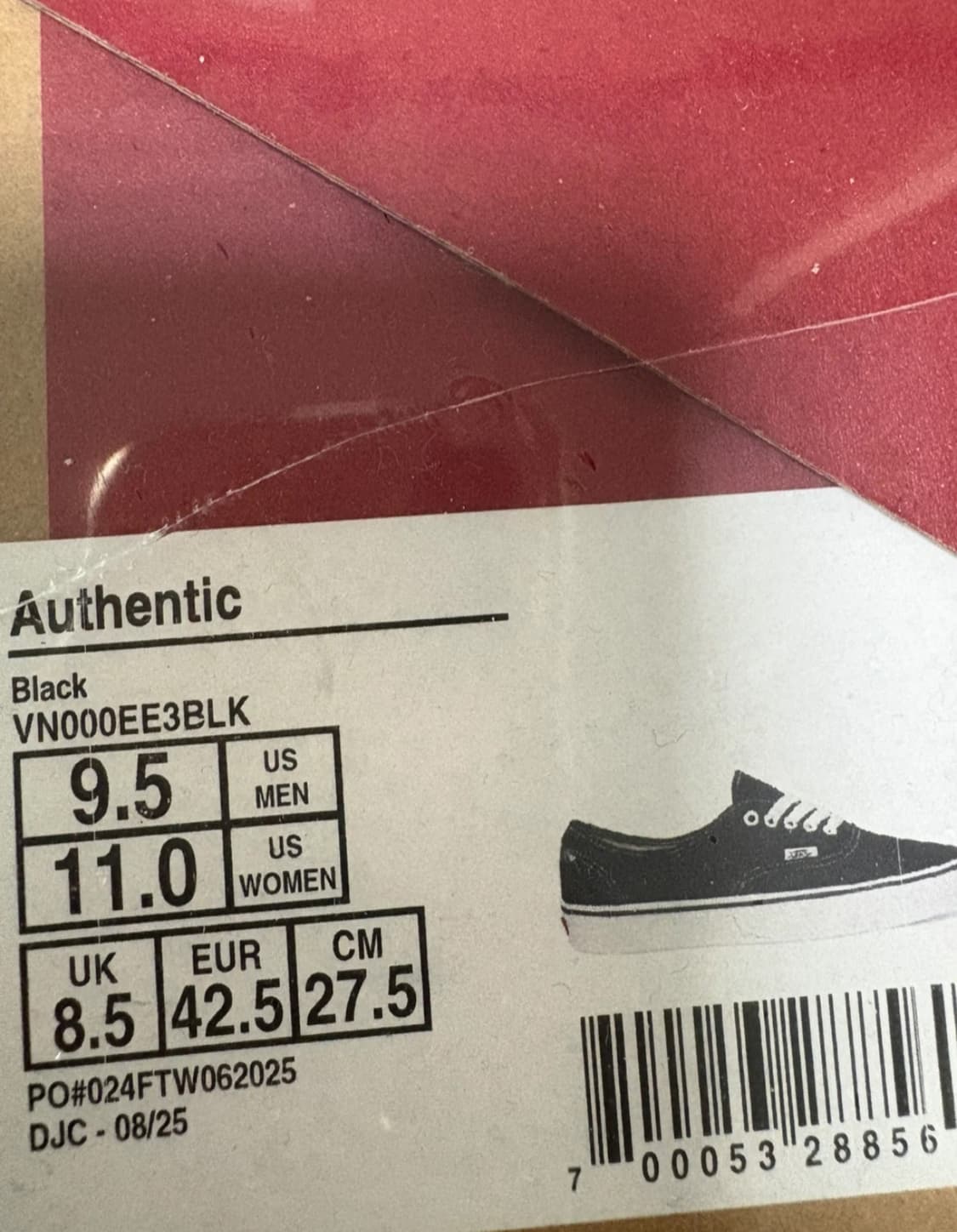 반스 어센틱 새상품 상품이미지2