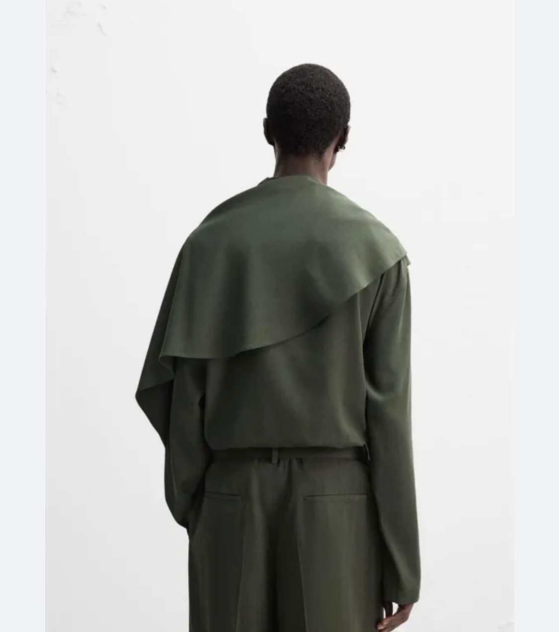 ZaraXNanushka 풀라드 스카프 셔츠 XL 상품이미지5