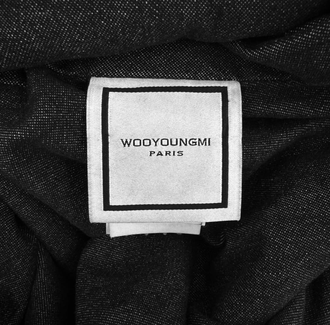 [48] 우영미 남성 패디드 오버사이즈 포켓 데님 셔츠 자켓 블랙 상품이미지8