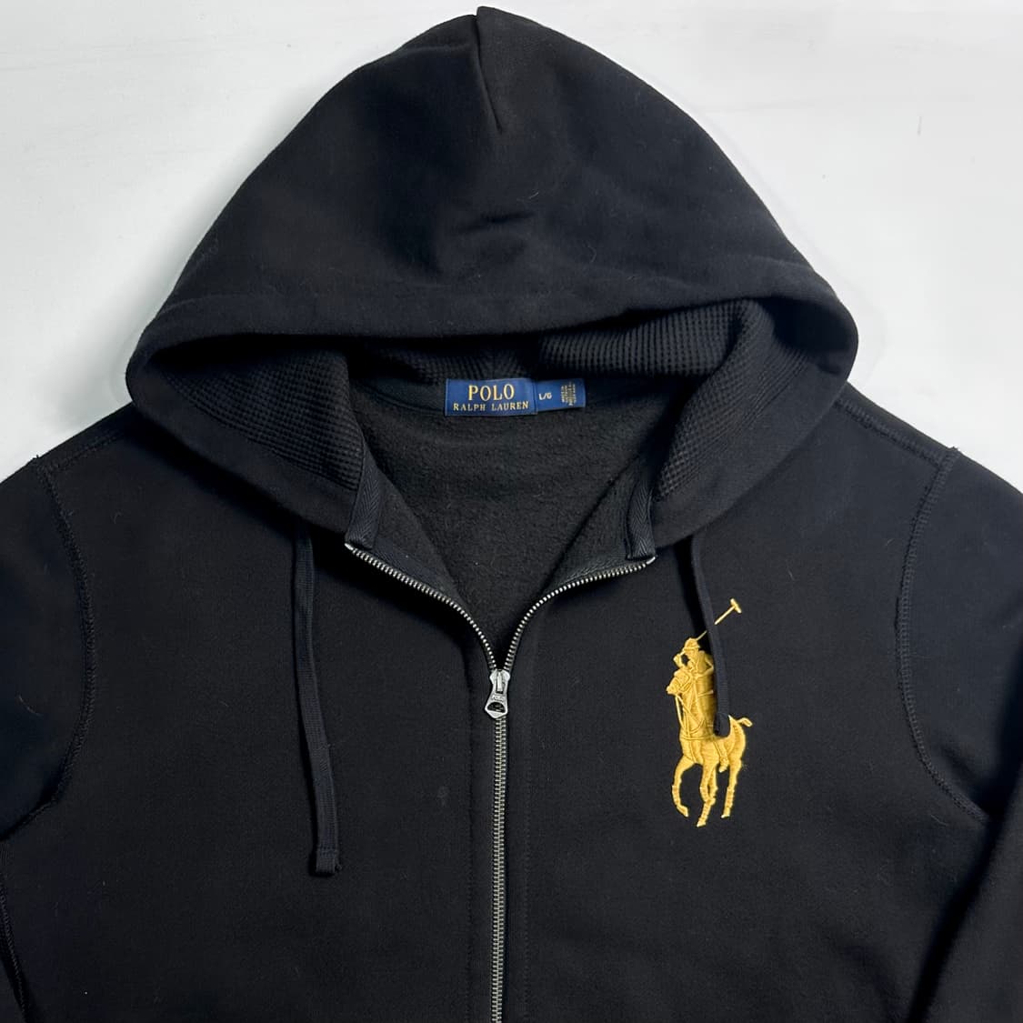 폴로 랄프로렌 빅포니 블랙 후드집업  상품이미지2