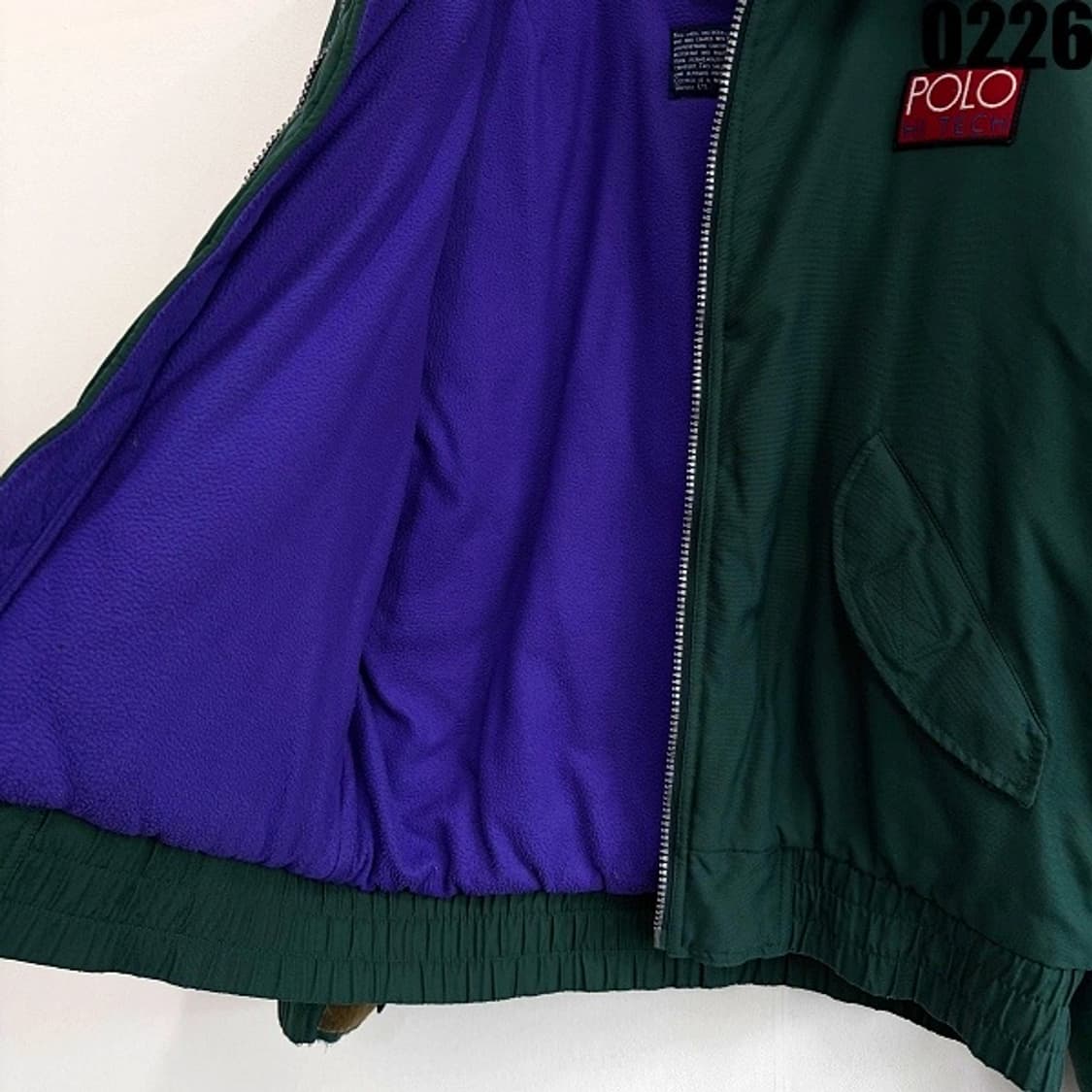 90S 오리지널 폴로 하이테크 집업 자켓 M 100 실측 XL 0226 상품이미지4