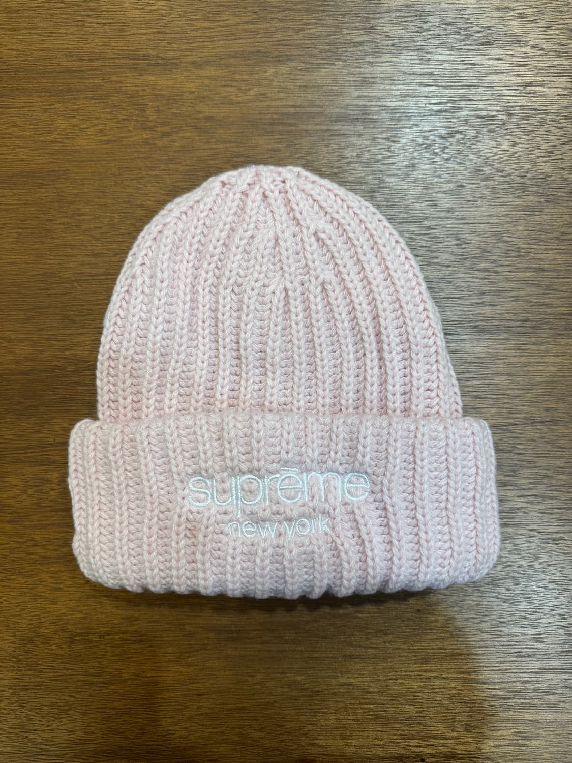 [OS] 슈프림 클래식 로고 청키 립드 비니 라이트 핑크  상품이미지2