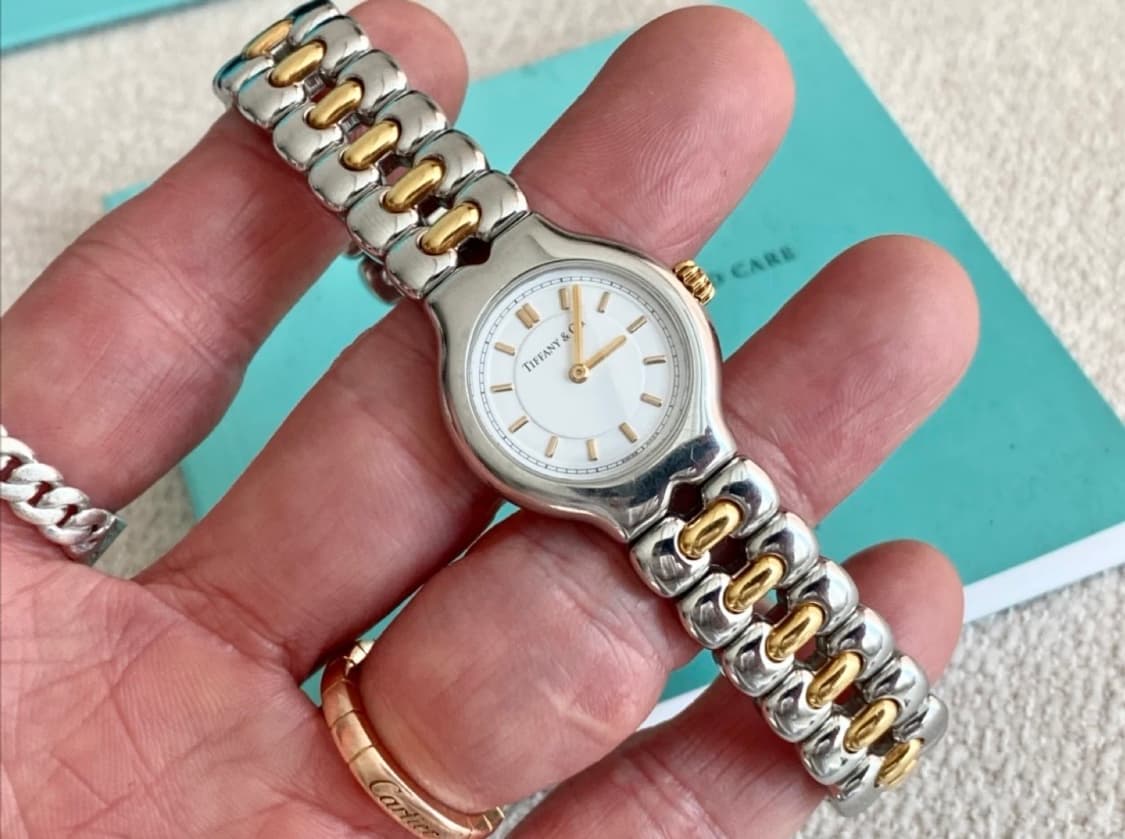 티파니 티솔로 24mm 여성용 스몰 18k 콤비 쿼츠 상품이미지3