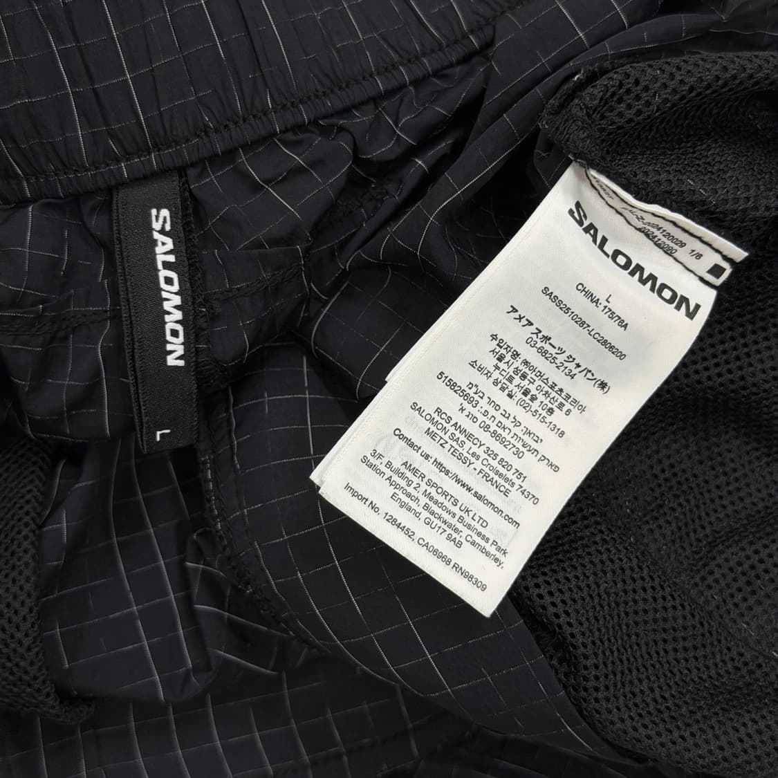살로몬 피나클 6인치 카고 쇼츠 반바지 블랙 L 상품이미지5
