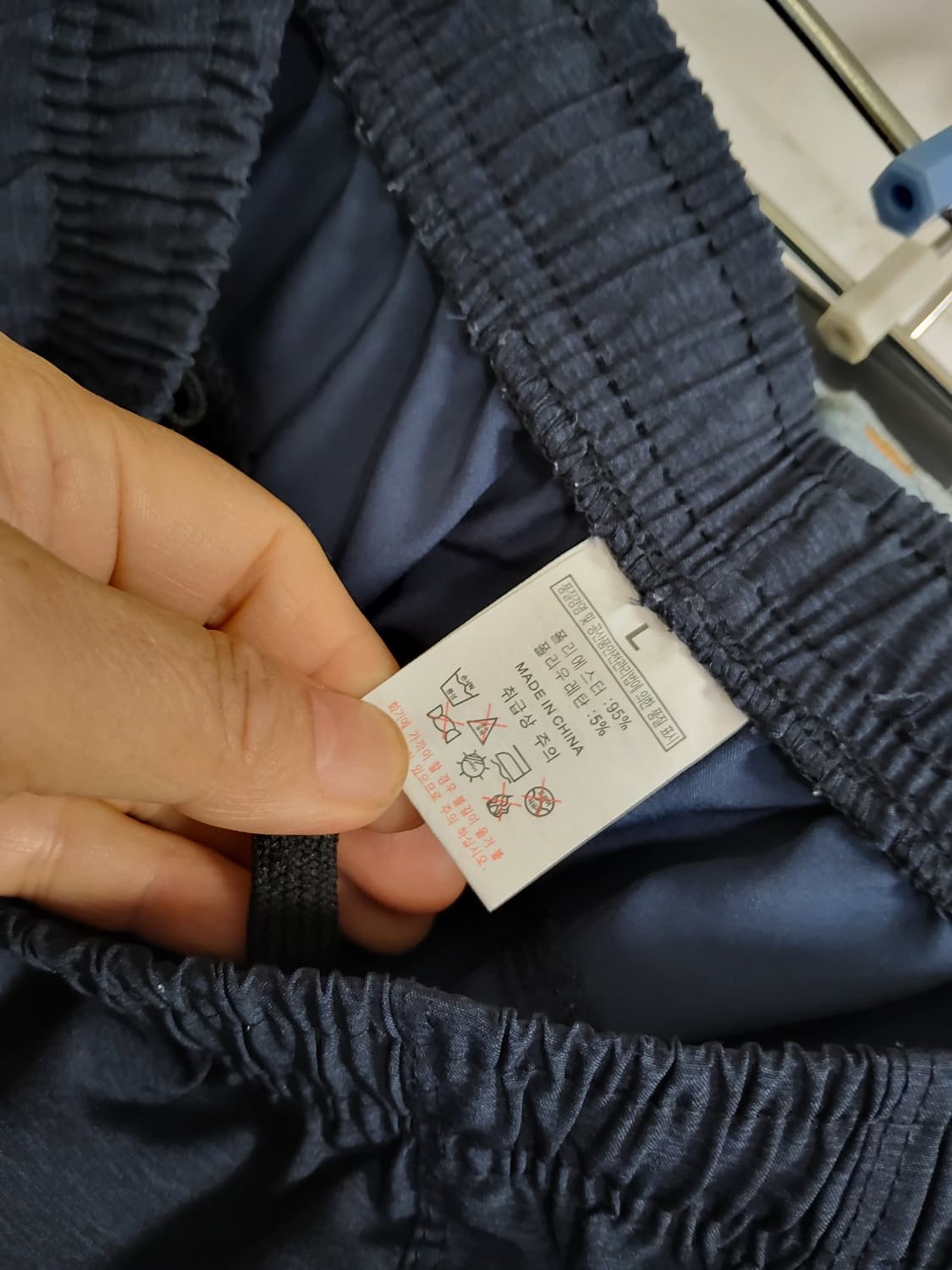 남성 반바지 네이비  칠부바지 L 상품이미지4