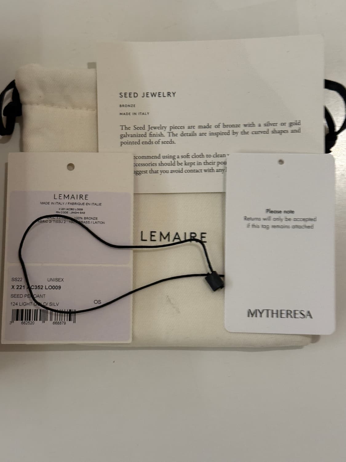 르메르 씨드 펜던트 목걸이 상품이미지4