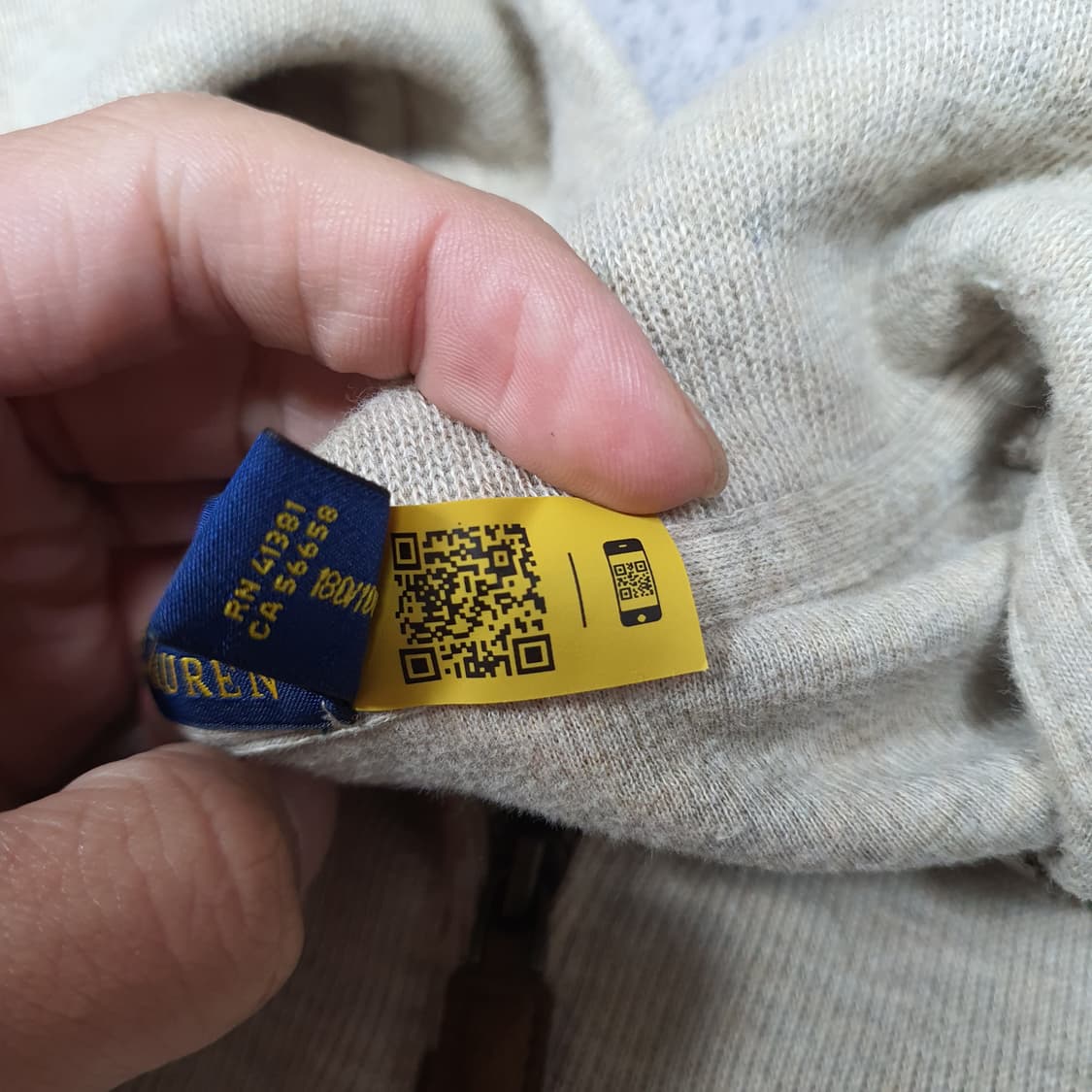 ✨ (바배) 폴로 랄프로렌 오트밀 반집업 니트  상품이미지4