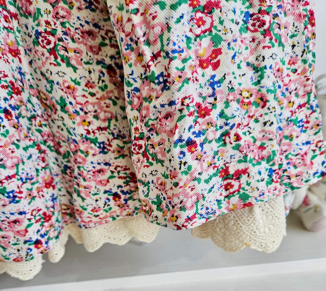 진주카라 플라워 원피스 상품이미지3