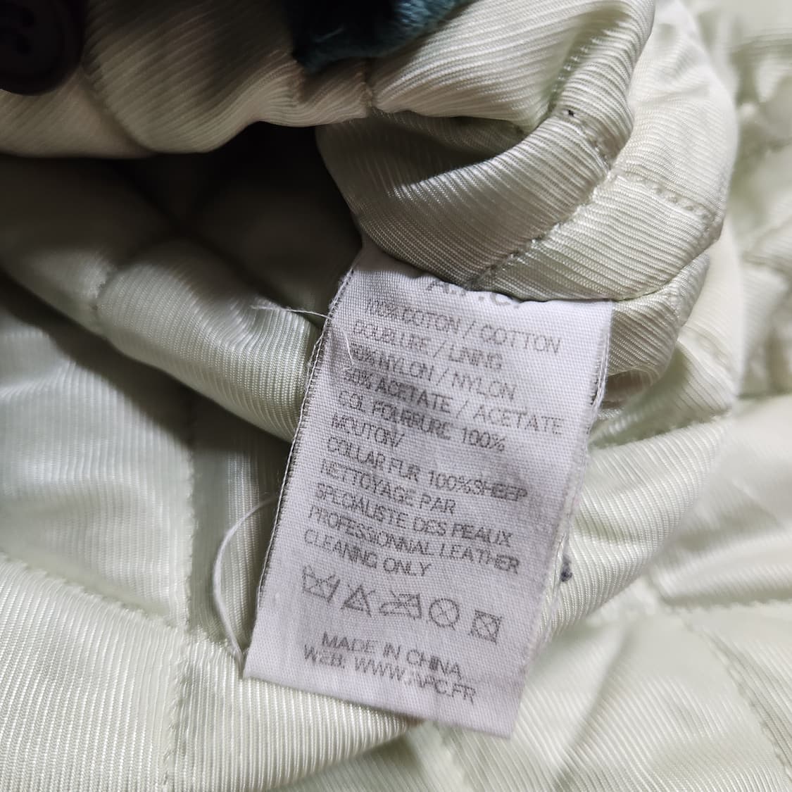 H559 [XS] APC 아페쎄 빈티지 퍼 자켓 상품이미지5