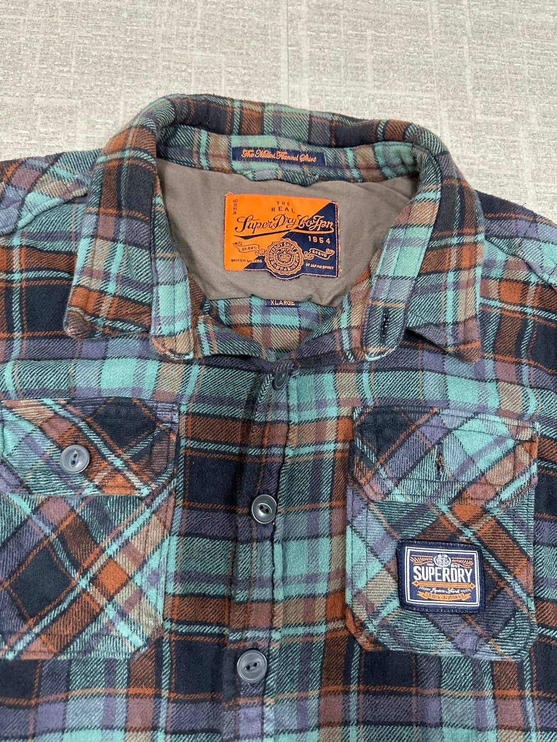 슈퍼드라이 겨울체크 셔츠 상품이미지3