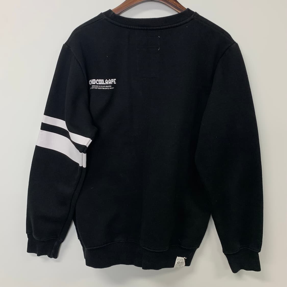 Ape 에이프 빅로고 블랙 맨투맨 상품이미지3