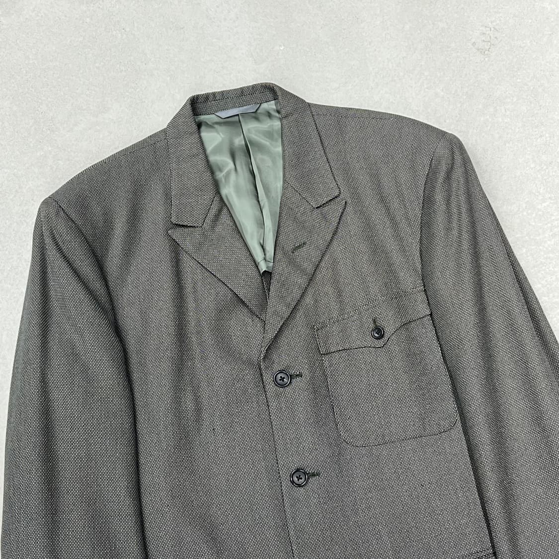 요지야마모토 트위드 블레이저 s09016 상품이미지3