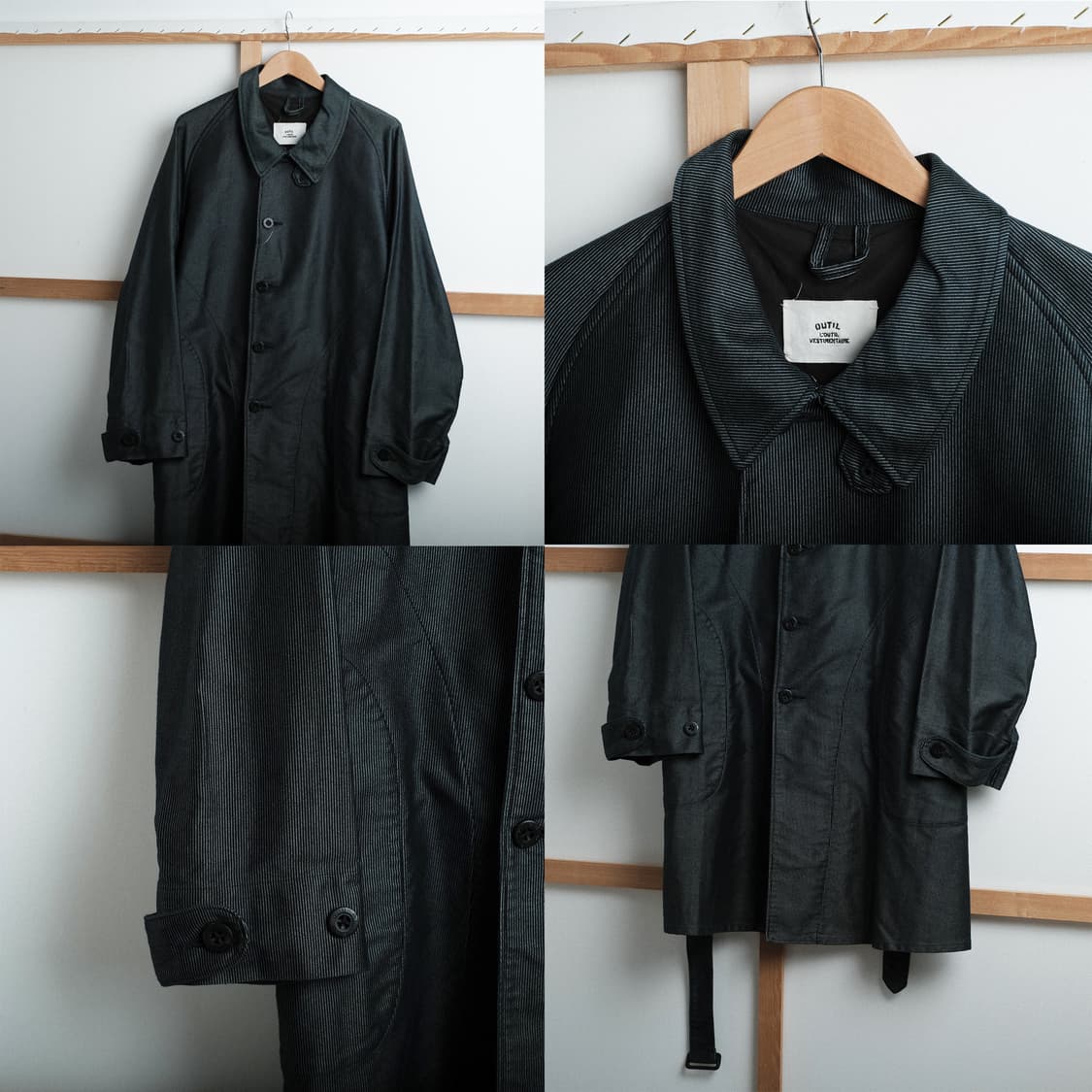 Outil 우티 아비뇽 블랙 인디고 코트 3(105사이즈) 상품이미지5